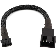 CRJ Micro 4-Pin GPU Fan Adapter Cable - 6-inch (15cm), Black Sleeved - Micro PH picture