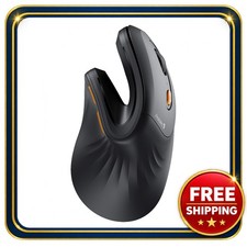 Wireless Vertical Mouse for Small to Medium Hands Black Rechargeable picture