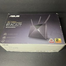 ASUS RT-AC67P AC1900 Dual Band Gigabit WiFi Router Bundle w/ Box & Power Adapter picture