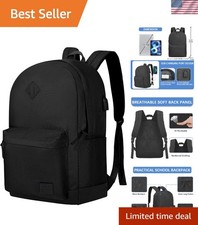 Large Capacity Water-Resistant Backpack for Commuters with Anti-Theft Features picture