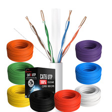 ETL CMR CAT6 Cable 500FT 1000FT Solid Copper 23 AWG Network High-Speed Wire picture