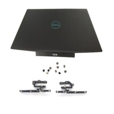 New LCD Back Cover + Hinges + 10 Screws For Dell G3 15 3590 0747KP Blue Logo US picture