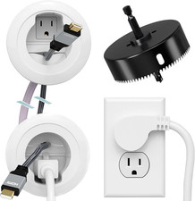 In Wall Cable Management Kit Power Wire Organizer with Hole Saw Drill for TV picture
