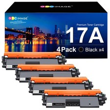 GPC Image Compatible Toner Cartridge Replacement for HP 17A CF217A Black Tone... picture