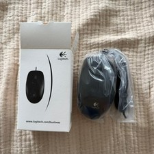 Logitech B100 Optical USB Mouse Black Wired 3-Button 800 DPI M-U0026 Lot of 10 picture