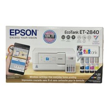 *Open Box* Epson EcoTank ET-2840 SE Color Inkjet All-In-One Printer, White picture