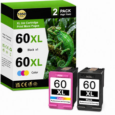 2PK 60XL High-Yield Ink Cartridge Compatible for OfficeJet 4500, J4680, 4500 picture