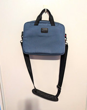 TUMI Solid Blue & Black Tablet/Laptop  Mini-Mssenger Bag w/ Strap - #026158SLH picture