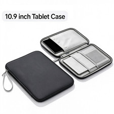 Laptop Sleeve Case 10.9 Inch PU Leather Waterproof Shockproof for Office Travel picture