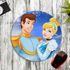 CINDERELLA & PRINCE CHARMING INSPIRED CUSTOM NON-SLIP MOUSEPAD DESK MAT GIFT picture