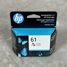 Genuine New HP 61 Tri-Color Ink Cartridge CH562WN Factory Sealed Exp: 01/2026 picture