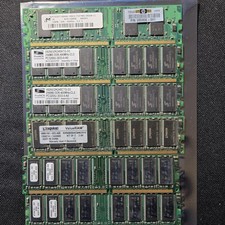 Lot of 6 DDR Desktop RAM 184-Pin PC3200 PC2700 Kingston ProMOS Micron HP 256MB picture