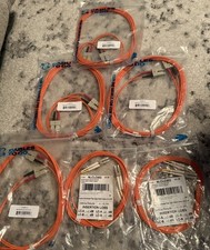 6x New Fiber Optic Patch Cables 3m / 10ft (4x SC-SC + 2x LC-LC) Multimode picture