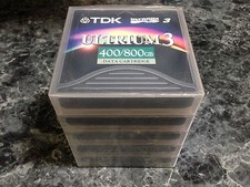 LOT OF 5 NEW & SEALED TDK LTO ULTRIUM 3 TAPE DATA CARTRIDGE 400GB D2406-LTO3 picture
