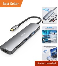Ultimate 7-in-1 USB C Multiport Adapter for Effortless Connectivity with 4K HDMI picture