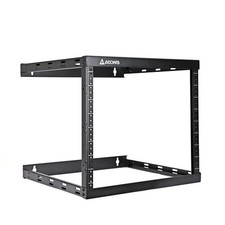 8U 2-Post Wall Mount Open Frame, 18'