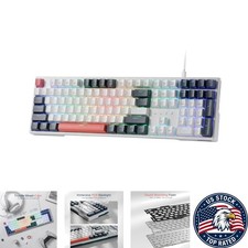 K668 RGB Gaming Keyboard - 108 Keys, Hot-Swappable Red Switches & Custom Keycaps picture
