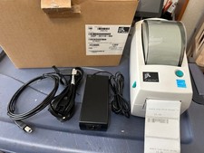 Zebra LP 2824 Plus Direct Thermal Label Printer 282P-201110-000 w/ Power Supply picture