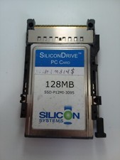 SILICON DRIVE SSD-P12MI-3095 FLASH MEMORY CARD 128 MB PC CARD -40°C~85°C picture