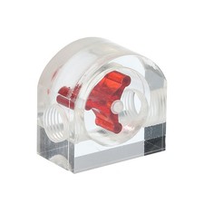Flow Indicator Acrylic Water Cooling Monitoring Red Semicircle G1/4 Cool picture