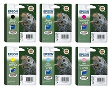 6x Genuine Ink Epson Stylus Photo 1400 1500W PX630 PX650 PX660 / T0791 -T0796 picture