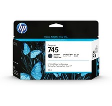 HP 745 DesignJet Matte Black Ink Cartridge, 130 ml, F9J99A picture