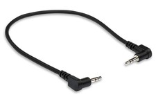 Hosa CMM-100.8RR Stereo Interconnect, Right-Angle 3.5 mm TRS to 8 Inch, Black picture