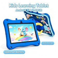 Kids Tablet 7in Android 13 8GB 64GB Learning Educational Touchscreen HDDevice picture