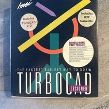 IMSI TurboCAD Designer DOS CAD Software Boxed Set w Floppy Disks picture