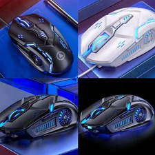 US 1 Pcs Wireless Mouse Gaming Rechargeable Cordless 7 Color LED Backlit PC picture