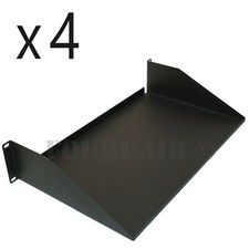 4 Pack - Cantilever Relay Rack Mount Steel Server Monitor Shelf 19