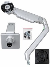 Humanscale M/Flex Single Monitor Arm Silver Desk Clamp VESA Mount picture