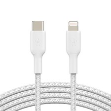 Belkin BoostCharge Braided Lightning to USB-C Cable (1M) - White picture
