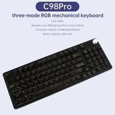 98-Key 2.4G Wireless Bluetooth Three-Mode Mechanical Keyboard DIY Customized RGB picture