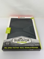 Griffin iPad 2/iPad Pro 9.7 Survivor All-Terrain Tough Case Black New picture