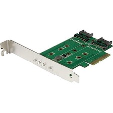 StarTech 3-Port M.2 SSD [NGFF] Adapter Card - 1 x PCIe [NVMe] M.2 (pexm2sat32n1) picture
