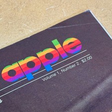 40+ yrs old_ APPLE Computer Vol 1, Number 2, MAGAZINE CATALOG Apple III II  Rare picture