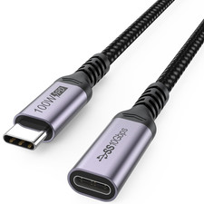 USB C Extension Cable 6.6Ft, 4K@60Hz Video/10Gbps Data Transfer/100W Charge picture