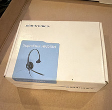 Plantronics SupraPlus HW251N Headset Black Ear-Pad Headband Boom Mic Proprietary picture