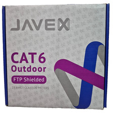 JAVEX CAT6 FTP Outdoor Ethernet Cable, 23AWG CCA Patch Cord, 100M picture