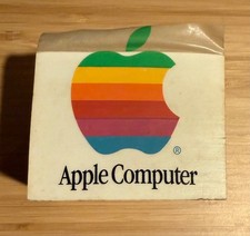 Vintage Apple Computer Rainbow Logo Macintosh Note Pad Memopad 1980s picture