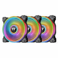 Thermaltake CL-F088-PL12SW-B Riing Quad 12 RGB Radiator Fan TT Premium (3 Pack) picture