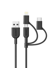 Anker PowerLine II 3-in-1 Cable with Lightning USB-C and Micro USB Ports MFi picture