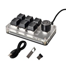 6-Key Macro Pad Programmable Wireless Mechanical Mini Keyboard Knob RGB picture