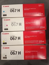 Canon 067H Toner Cartridge Set Genuine OEM 4-Color High Yield MF656Cdw LBP633Cdw picture