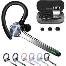 HEIBAS Bluetooth Headset Wireless Earpiece with Mic picture