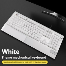 K1000 Mechanical Keyboard Wired 104key Red Switches for PC Chroma RGB WristRest picture