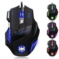 AFUNTA ZELOTES gaming mouse 7 button 5500 DPI Windows IOS USB wired LED Japan picture