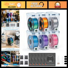 6PCS 3D Printer Filament Storage Box Kit - Airtight Sealing for Filament Preserv picture