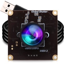 ELP High Speed Wide Angle Global Shutter USB Camera Module for Computer 1080P... picture